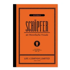 Schopfer Section Slim Notebook B5 (17.6cm x 25cm) in Orange by Life Japan