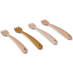 Scott Feeding Forks in Rose Multi Mix by Liewood (4 Pack)