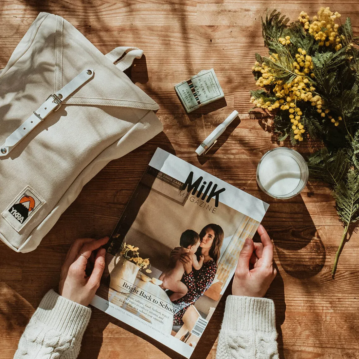 Scout Backpack in White by YKRA