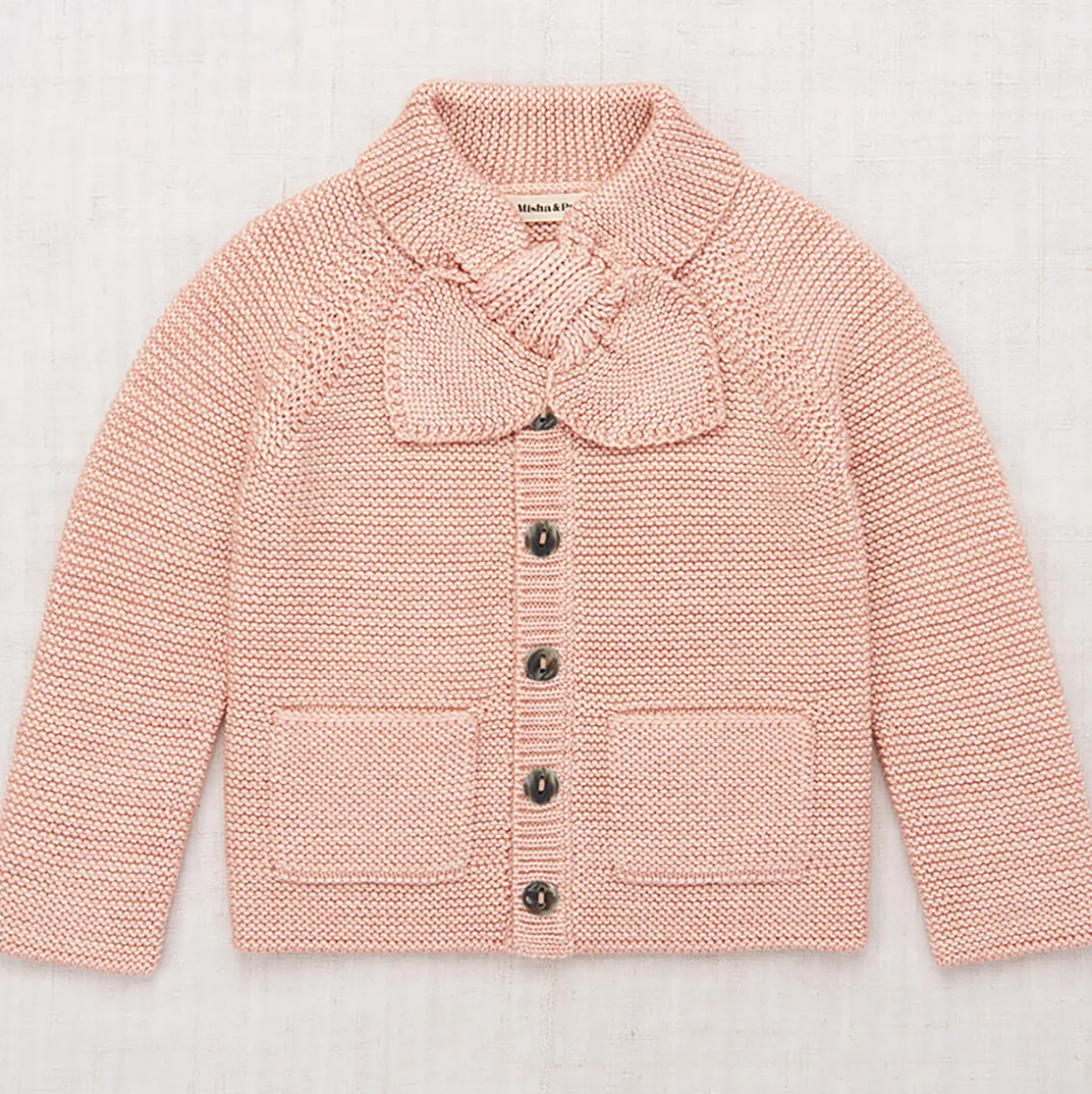 Scout Cardigan in Faded Rose by Misha & Puff - Last Ones In Stock - 6-8 Years