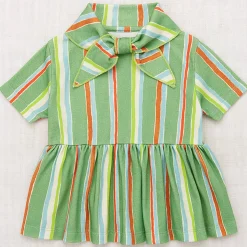 Scout Peplum Top in Mojave Watercolour Stripe by Misha & Puff