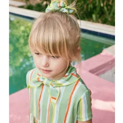 Scout Peplum Top in Mojave Watercolour Stripe by Misha & Puff