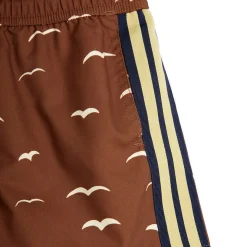 Seagull AOP Swimshorts in Brown by Mini Rodini