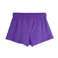Seagull Embroidered Shorts in Purple by Mini Rodini