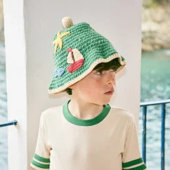 Seaside Beach Hat in Lawn by Misha & Puff