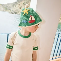 Seaside Beach Hat in Lawn by Misha & Puff