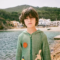 Seaside Plum Island Beach Jacket in Lawn by Misha & Puff