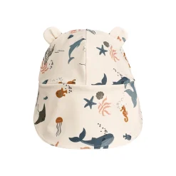 Senia UV Sun Hat With Ears in Sea Creature / Sandy by Liewood