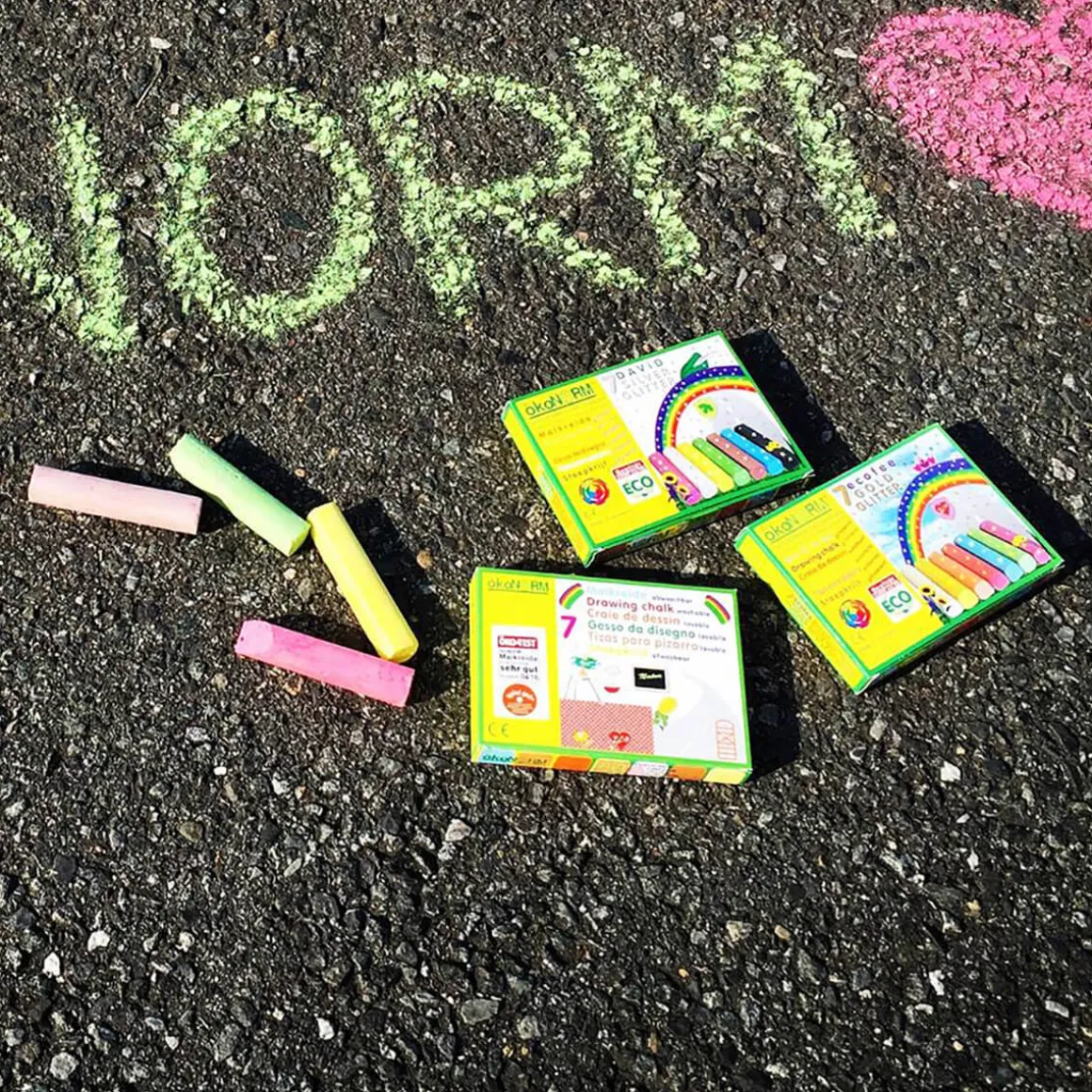 Set of 7 Drawing Chalks by OkoNorm