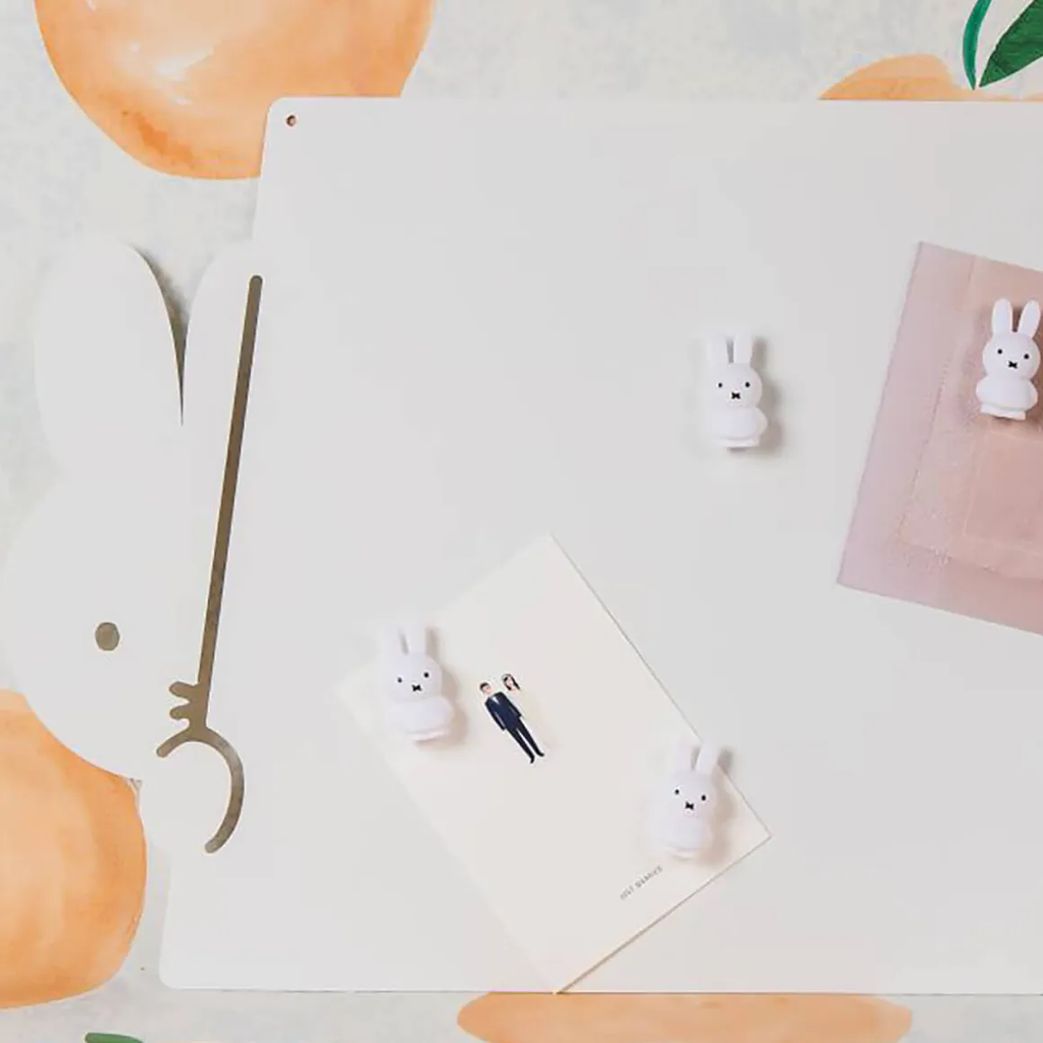 Set of Four Miffy Magnets in Pure White by Atelier Pierre