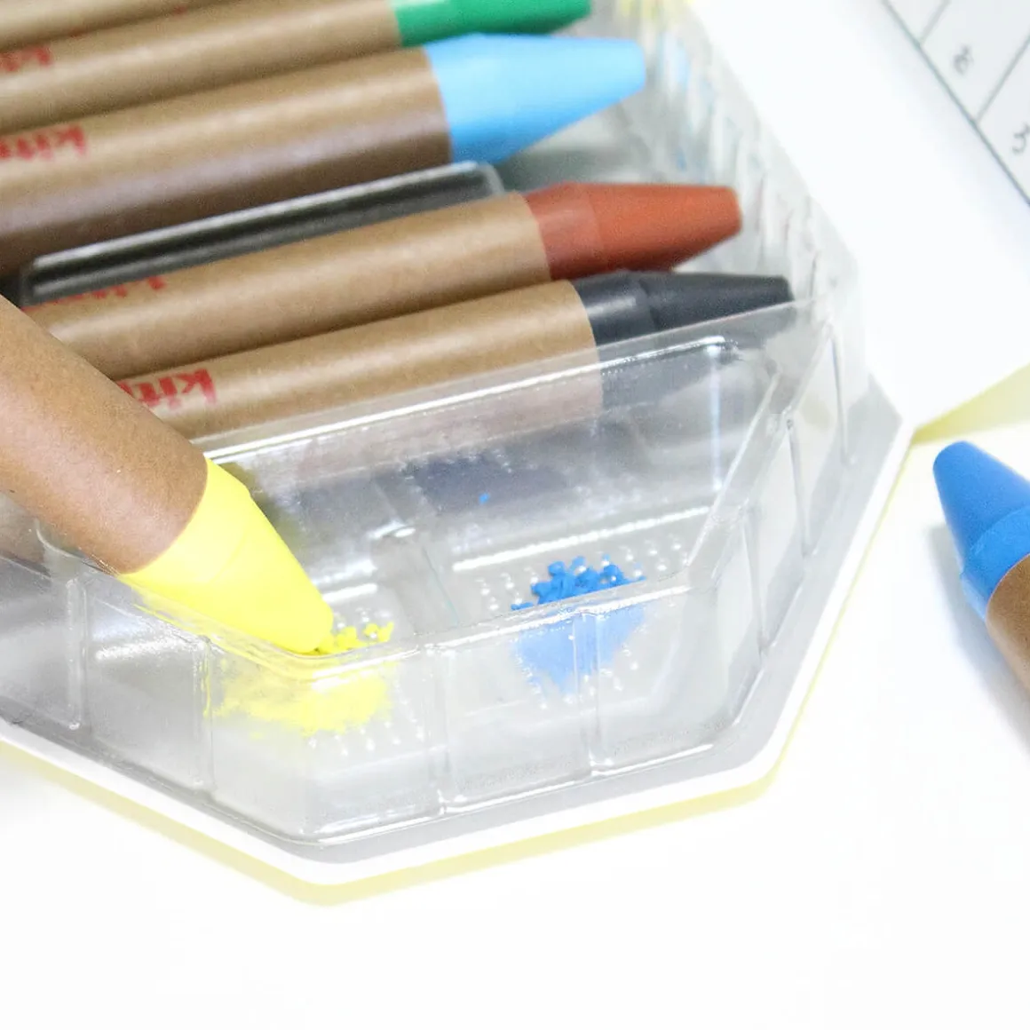 Set of 12 Large Water Soluble Crayons by Kitpas