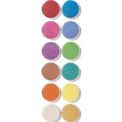 Set of 12 Pearly Gouache Paint Colour Cakes by Djeco