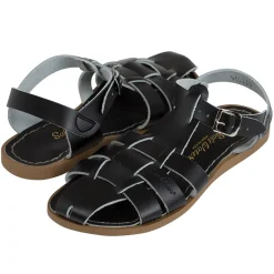 Shark Adult Sandals in Black by Salt-Water