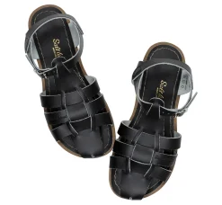 Shark Adult Sandals in Black by Salt-Water