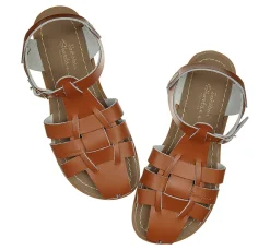 Shark Adult Sandals in Tan by Salt-Water - Last One In Stock - SW 4 / EUR 36