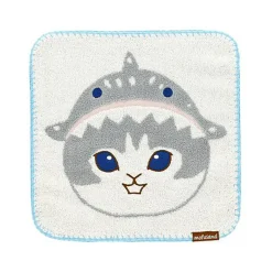 Shark Meow Mofusand Mini Hand Towel (25cm) by Marushin Japan