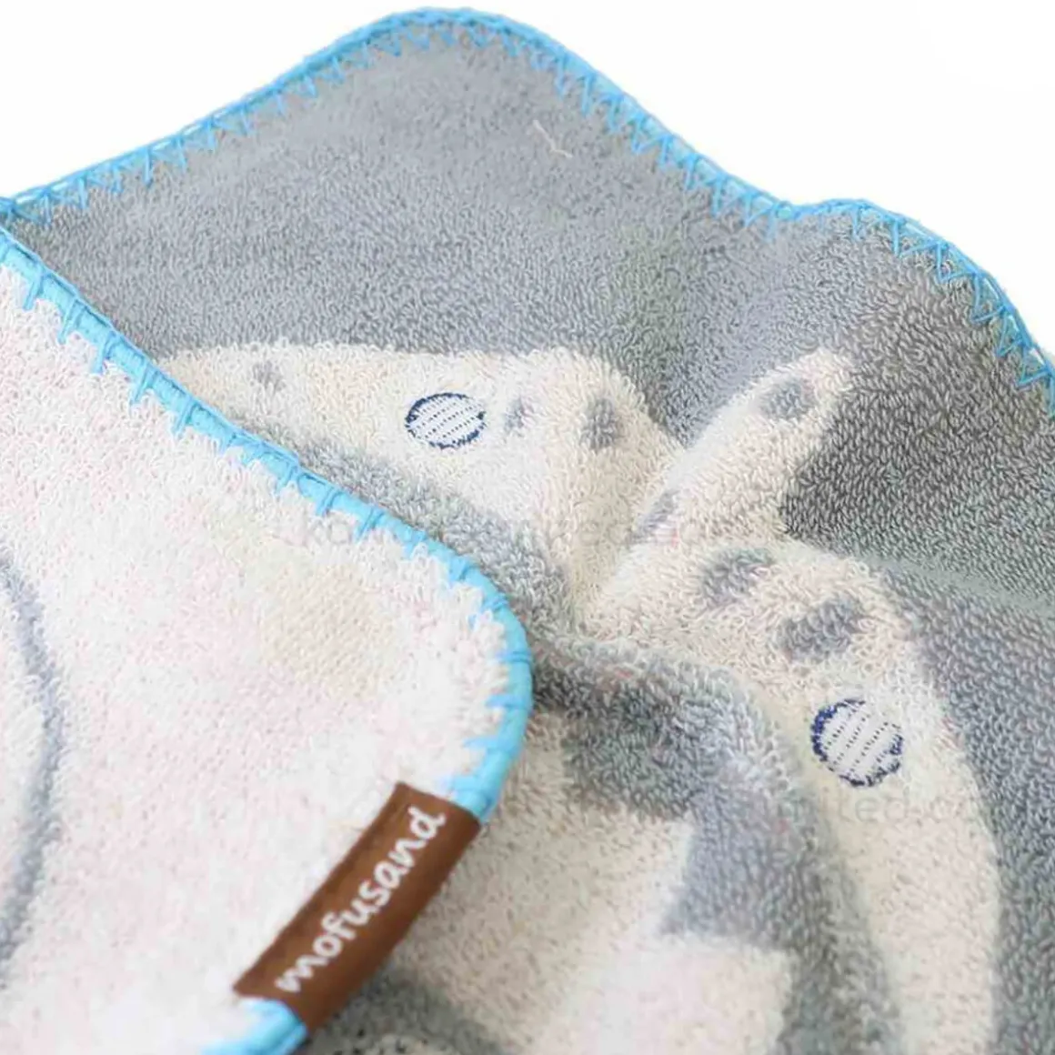 Shark Meow Mofusand Mini Hand Towel (25cm) by Marushin Japan