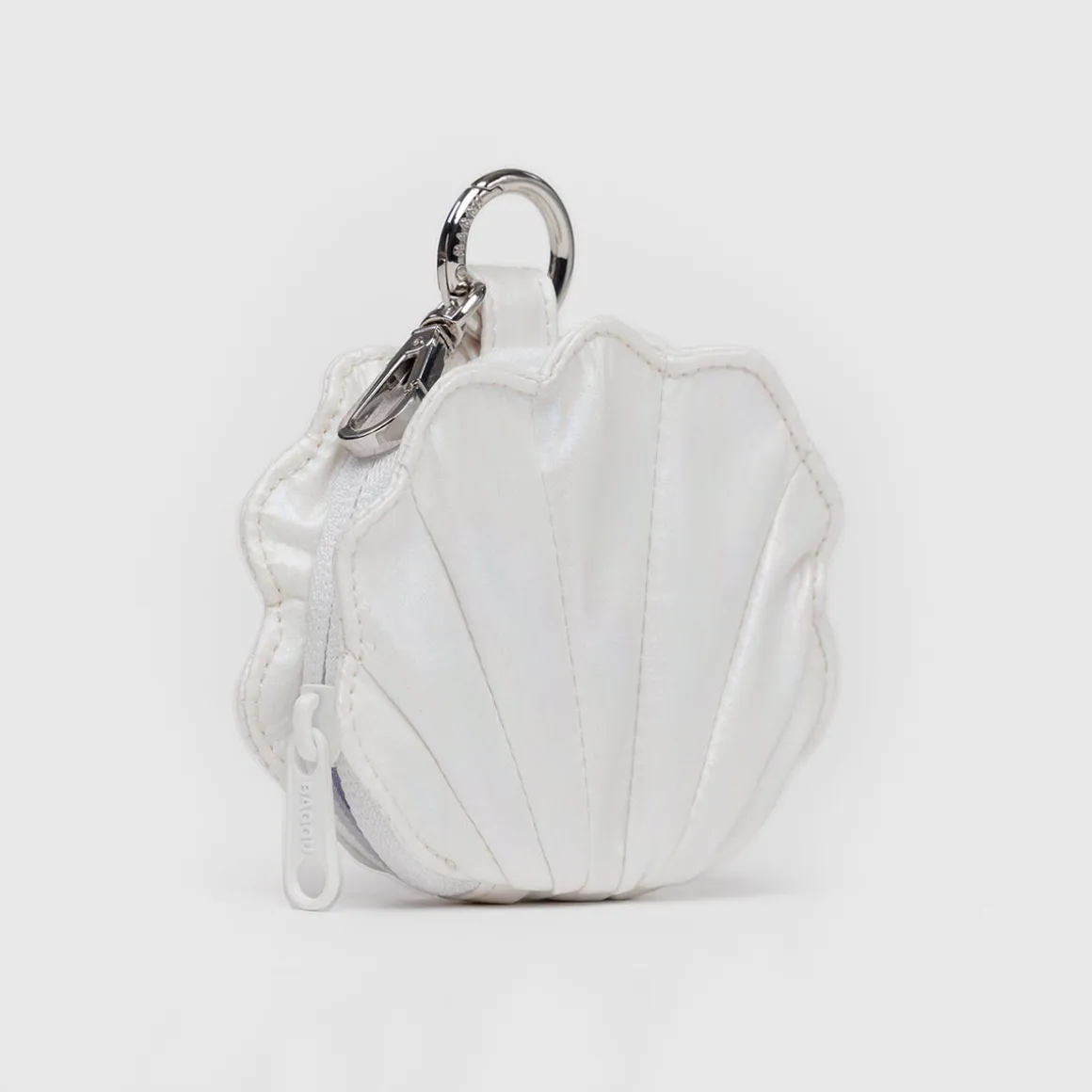 Shell Bag Charm in Metallic Pearl by Baggu