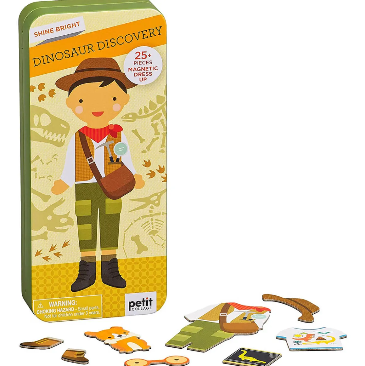 Shine Bright Dinosaur Discovery Magnetic Play Set by Petit Collage