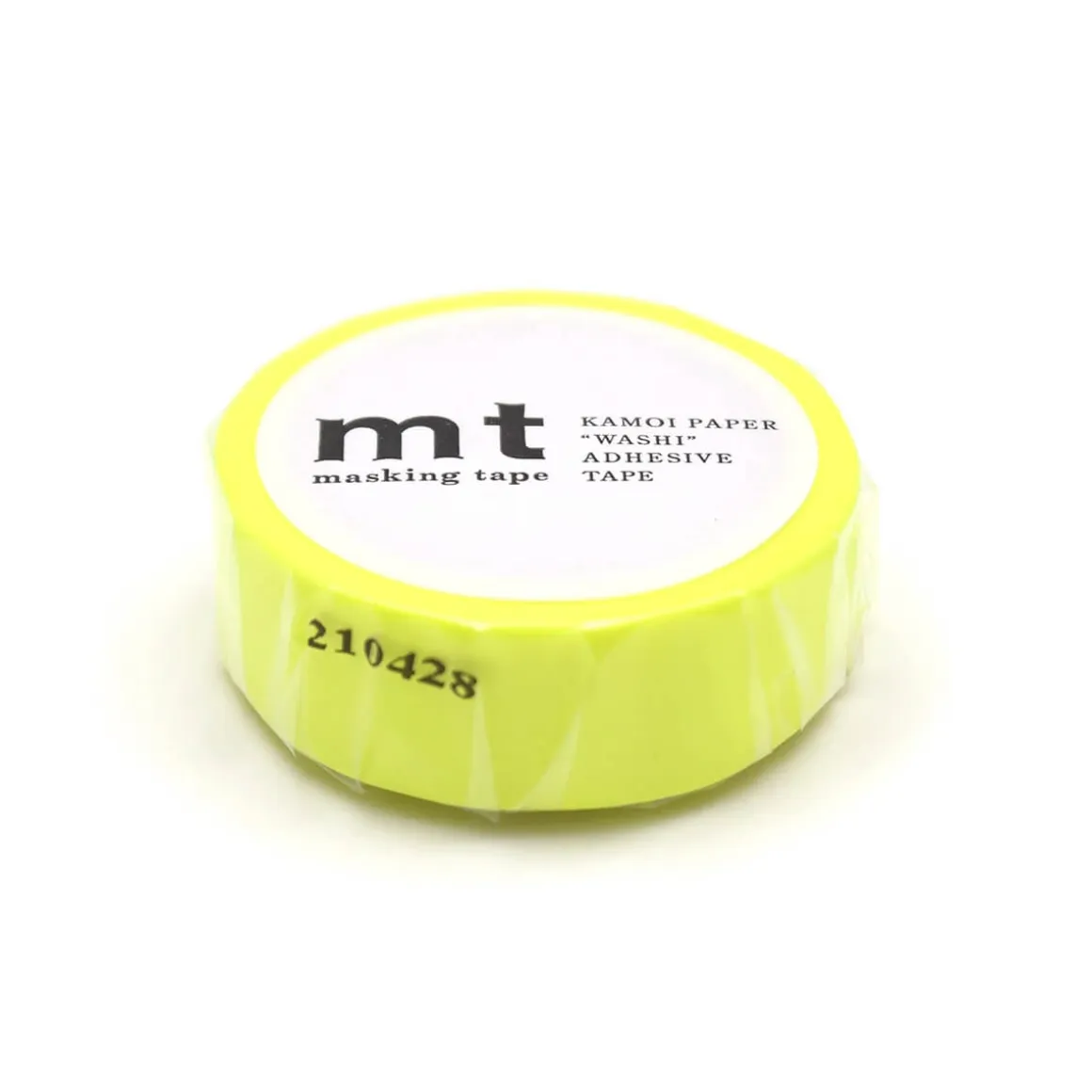 Shocking Yellow 15mm 1P Basic Washi Tape by MT Japan