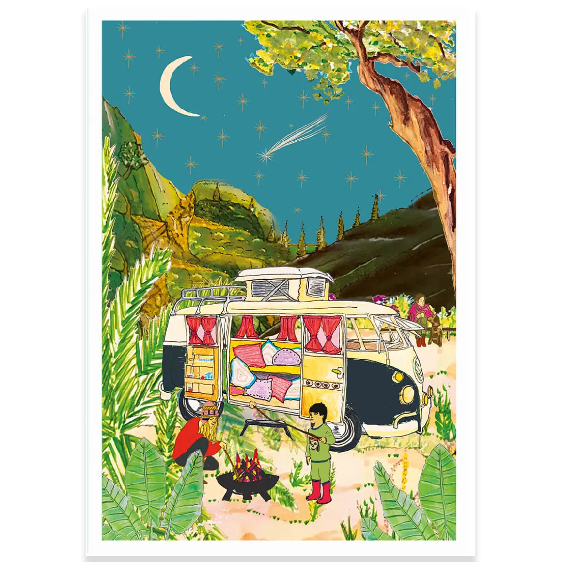 Shooting Star Greetings Card by Wildflower Cards