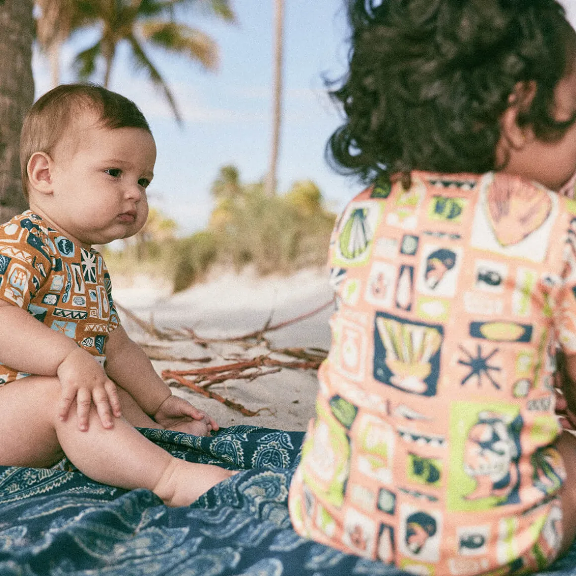 Short Sleeve Lap Onesie in Flamingo Collection by Misha & Puff