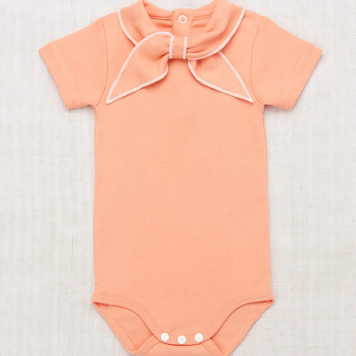 Short Sleeve Scout Onesie in Flamingo by Misha & Puff - Last One In Stock - 6-12 Months