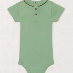 Short Sleeve Scout Onesie in Oakmoss by Misha & Puff