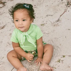 Short Sleeve Scout Onesie in Popsicle by Misha & Puff - Last One In Stock - 6-12 Months