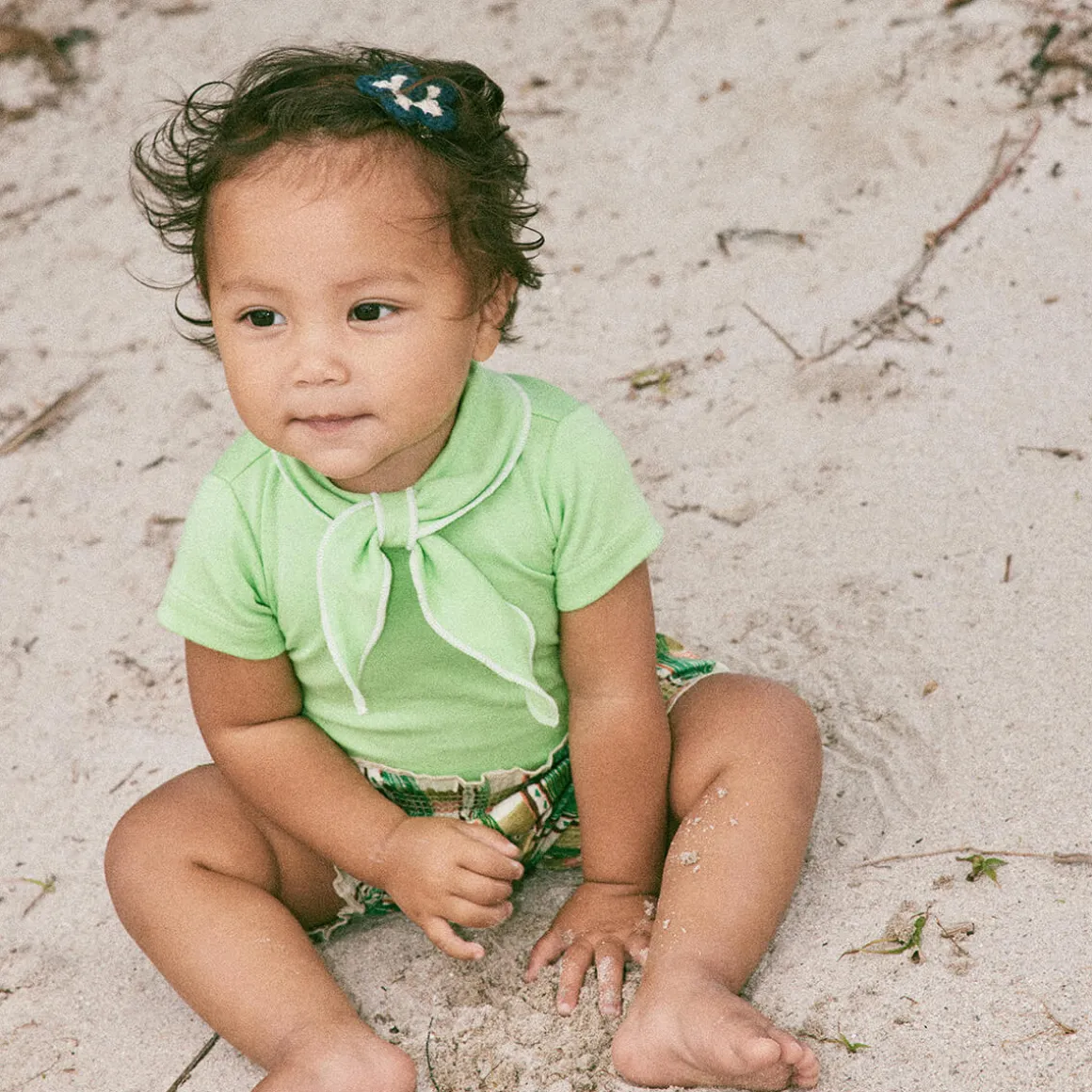 Short Sleeve Scout Onesie in Popsicle by Misha & Puff - Last One In Stock - 6-12 Months