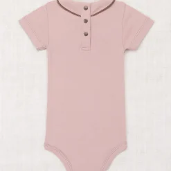 Short Sleeve Scout Onesie in Plum Petal by Misha & Puff