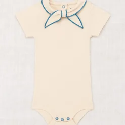 Short Sleeve Scout Onesie in String by Misha & Puff