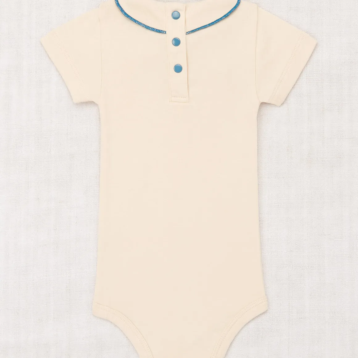 Short Sleeve Scout Onesie in String by Misha & Puff