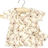 Shorty Romper and Headband Set (28cm Doll) in Janelle Print by Minikane