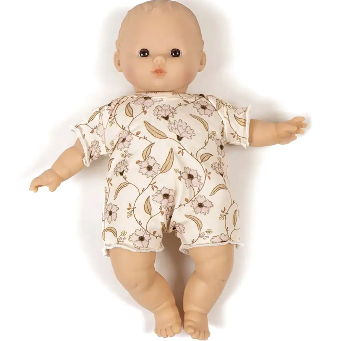 Shorty Romper and Headband Set (28cm Doll) in Janelle Print by Minikane