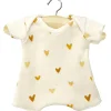 Shorty Romper (28cm Doll) in Little Hearts by Minikane