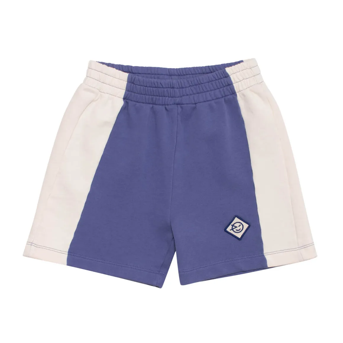 Side Panel Track Shorts in Dusk Blue by Wynken
