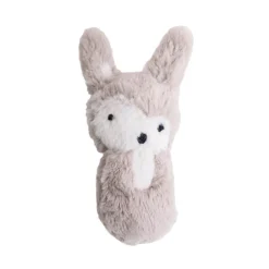 Siggy The Rabbit Plush Baby Rattle in Feather Beige by Sebra