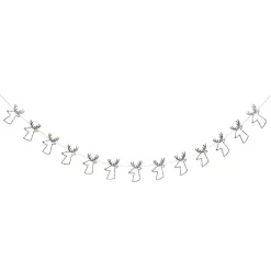 Silver Reindeer Mini Garland by Meri Meri