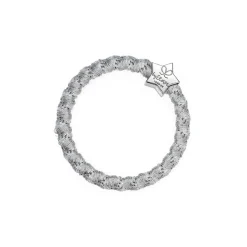 Silver Star Hair Band in Woven Silver Shimmer by byEloise