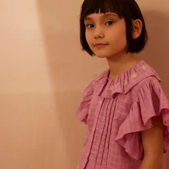 Silvie Blouse in Dahlia by Apolina - Last One In Stock - 2-3 Years