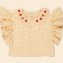 Silvie Blouse in Milk by Apolina