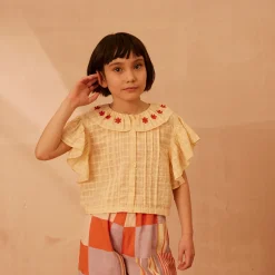 Silvie Blouse in Milk by Apolina