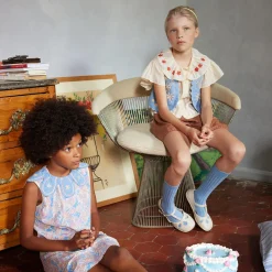 Silvie Blouse in Milk by Apolina