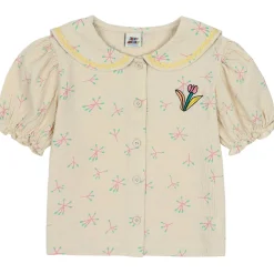 Single Flower Sailor Shirt in Cream by Jelly Mallow