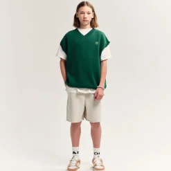 Skate Short in Ecru Melange by Main Story