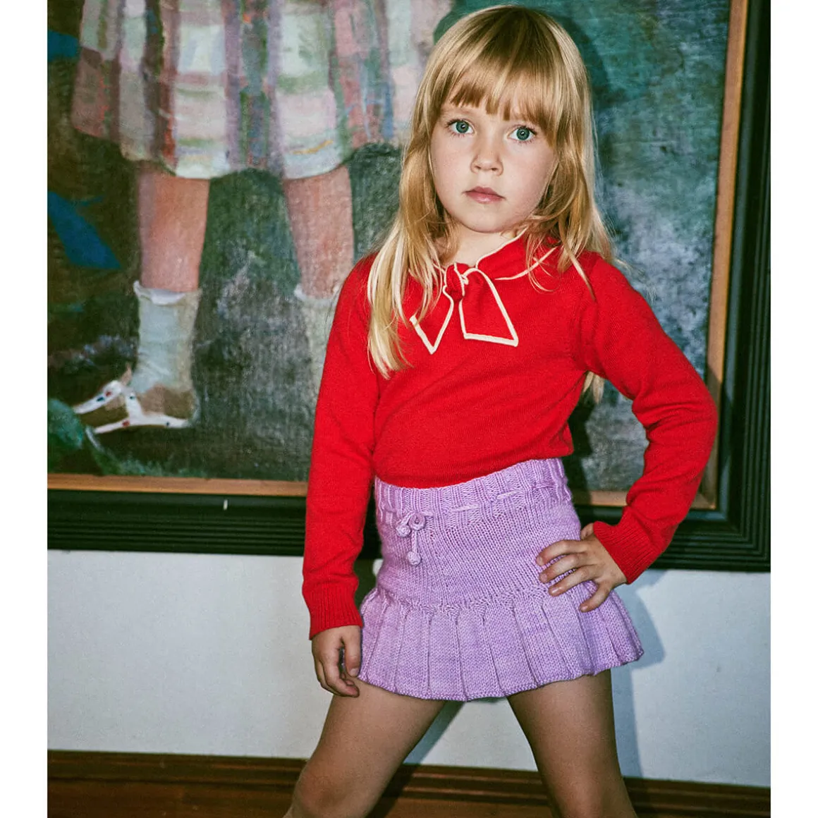 Skating Pond Skirt in Pink Lilac by Misha & Puff