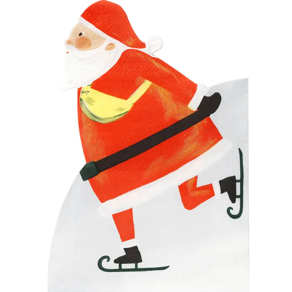 Skating Santa Napkins by Talking Tables