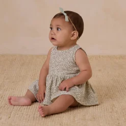 Skirted Tank Romper in Green Garden by Quincy Mae