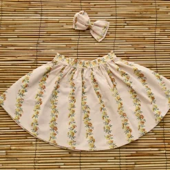 Skirt With Hairclip in Farandole Flowers by Bonjour
